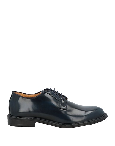 EXTON Laced shoes Midnight blue Leather