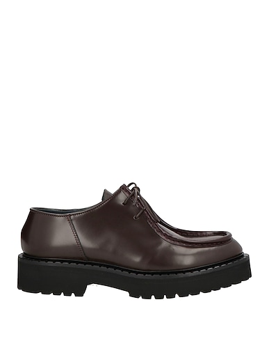 SEBOY'S Laced shoes Chocolate brown Leather