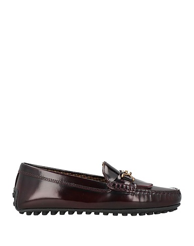 TOD'S Loafers Plum Leather