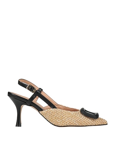 ISLO ISABELLA LORUSSO Pumps Beige Gewebefasern, Leder