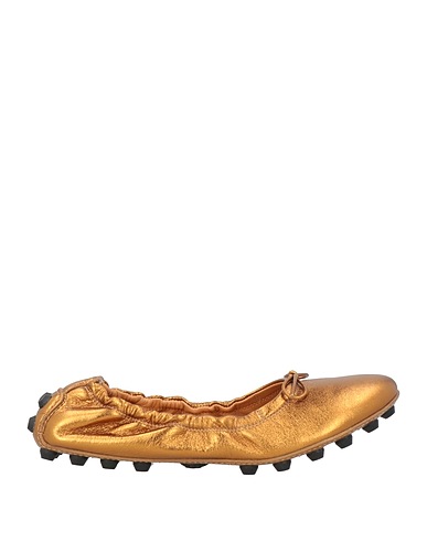 TOD'S Ballet flats Bronze Leather