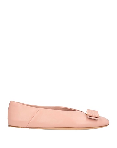 FERRAGAMO Ballet flats Blush Lambskin, Calfskin