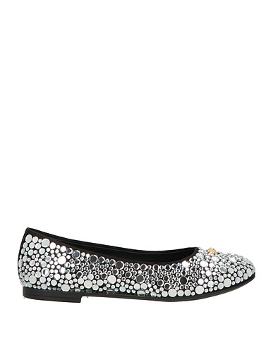 VERSACE YOUNG Formal shoes Silver Textile fibers