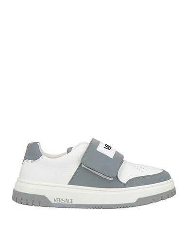 VERSACE YOUNG Sneakers Calfskin, Textile fibers