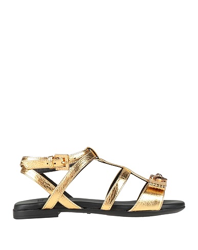 VERSACE YOUNG Sandals Gold Leather