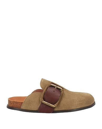 BA&SH Mules and clogs Military green Leather