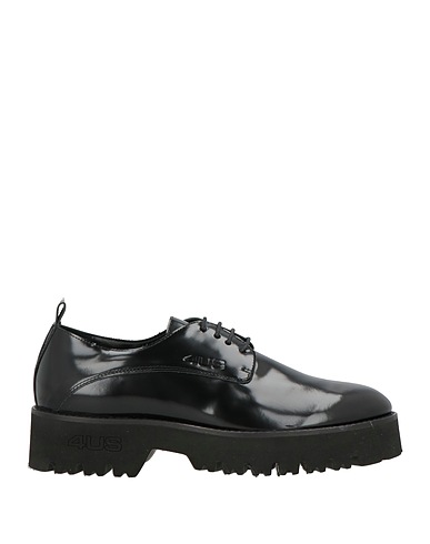 PACIOTTI 4US Laced shoes Black Leather