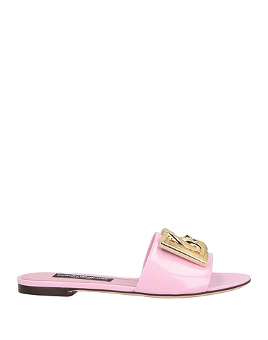 DOLCE&GABBANA Πέδιλο Ροζ Δέρμα μοσχαριού