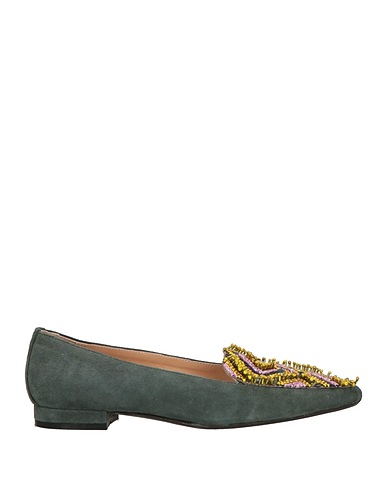 MALÌPARMI Loafers Dark green Leather