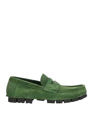 FERRAGAMO Loafers Green Calfskin