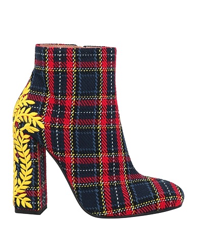 POLLINI Ankle boot Midnight blue Textile fibers