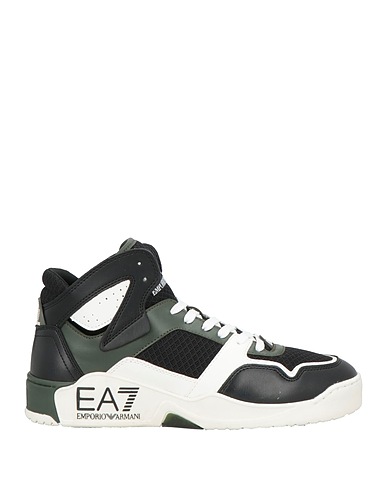 EA7 Sneakers Black 100% Polyester, Polyurethane