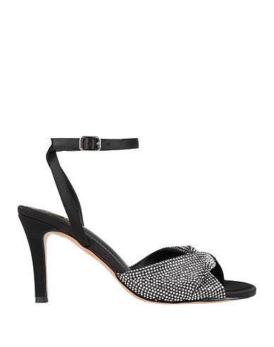 NORA New York Sandals Black Textile fibres