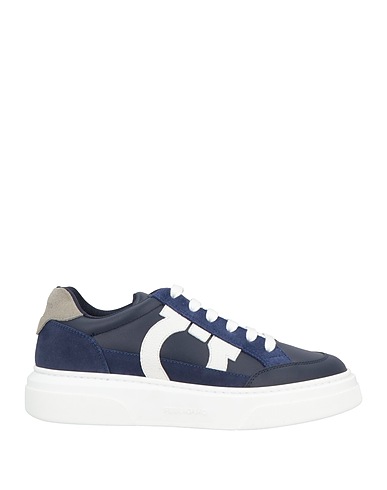 FERRAGAMO Sneakers Navy blue Calfskin