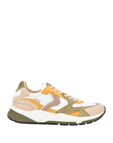 VOILE BLANCHE Sneakers Military green Leather, Textile fibres