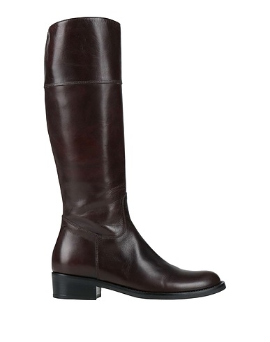 LAURA BELLARIVA Μπότα Σκούρο καφέ Δέρμα βοοειδούς με τρίχωμα