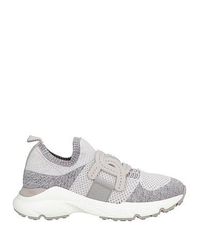 TOD'S Sneakers Hellgrau Gewebefasern, Leder