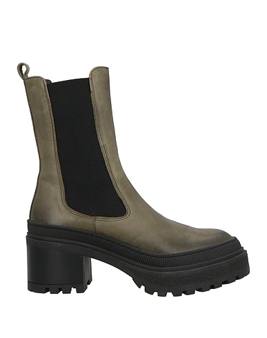 MISS UNIQUE Ankle boot Sage green Leather