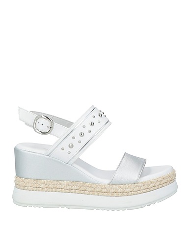 NERO GIARDINI Sandals Silver Leather