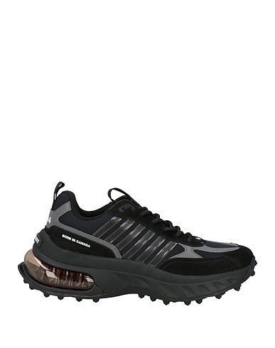 DSQUARED2 Sneakers Black Calfskin, Rubber, Textile fibres