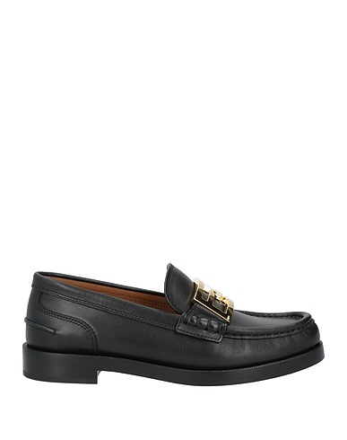 FENDI Loafers Black Calfskin