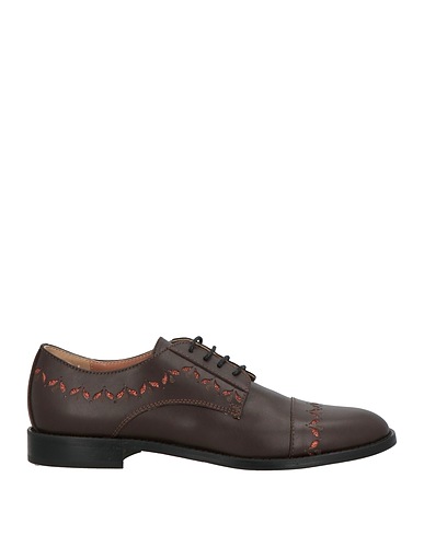 POLLINI Stringate Arancione Pelle di vitello
