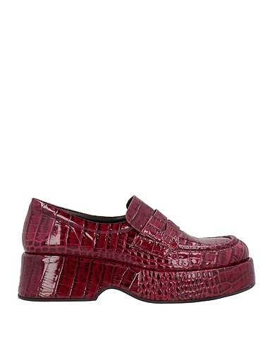 PONS QUINTANA Loafers Plum Leather