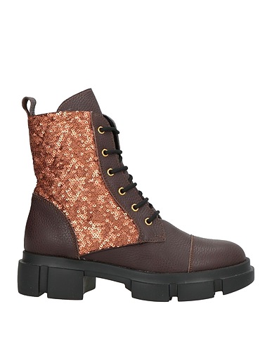 POLLINI Ankle boot Brown Leather