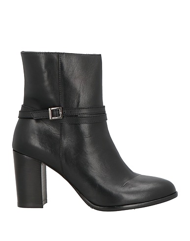POLLINI Ankle boot Black Calfskin
