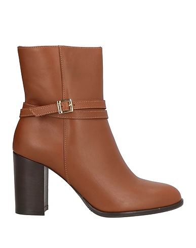 POLLINI Ankle boot Brown Calfskin