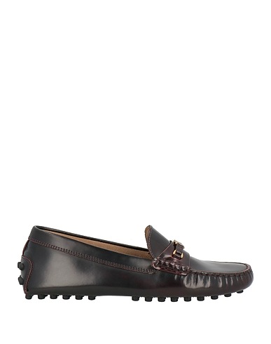 TOD'S Loafers Burgundy Leather