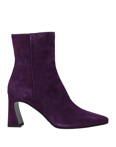 EVALUNA Ankle boot Purple Leather