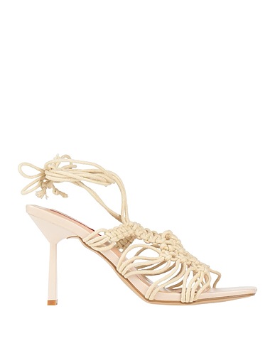 KONTATTO Sandals Ivory Textile fibres