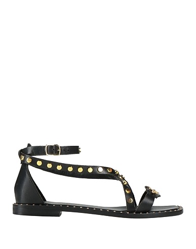 CAFèNOIR Sandals Black Leather