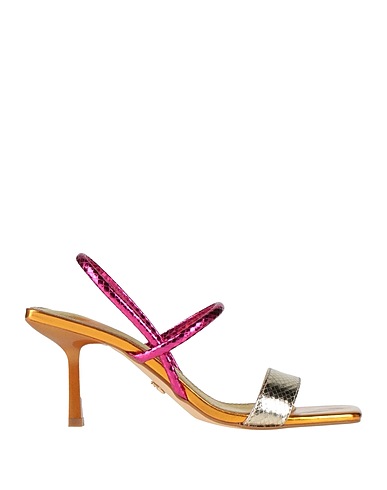 GOLD & GOLD Sandals Fuchsia Synthetisches Material