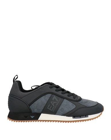 EA7 Sneakers Black 100% Cow leather, Polyester