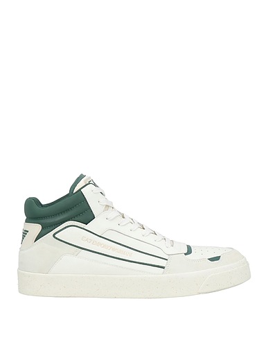 EA7 Sneakers Off white Leather, Textile fibres, Synthetisches Material