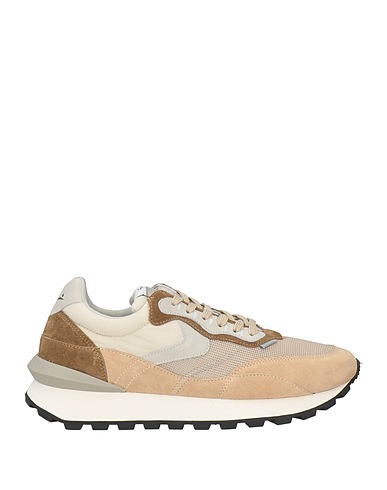 VOILE BLANCHE Sneakers Beige Leather, Textile fibers