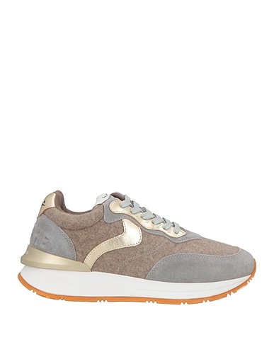 VOILE BLANCHE Sneakers Taupe Leather, Textile fibres