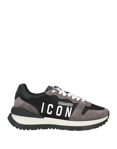 DSQUARED2 Sneakers Grau Nylon, Gewebefasern, Kalbsleder