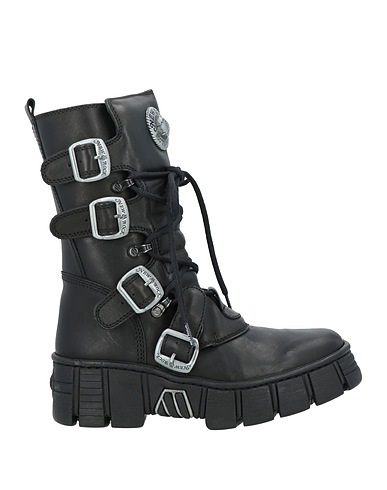NEW ROCK Ankle boot Black Leather