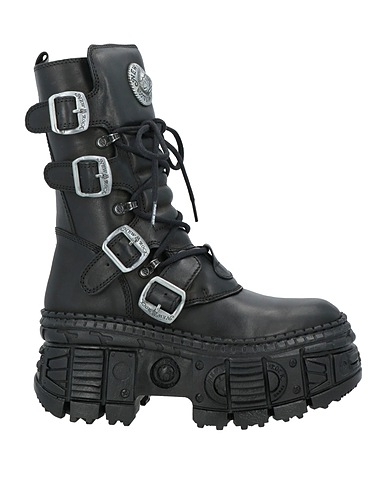 NEW ROCK Ankle boot Black Leather