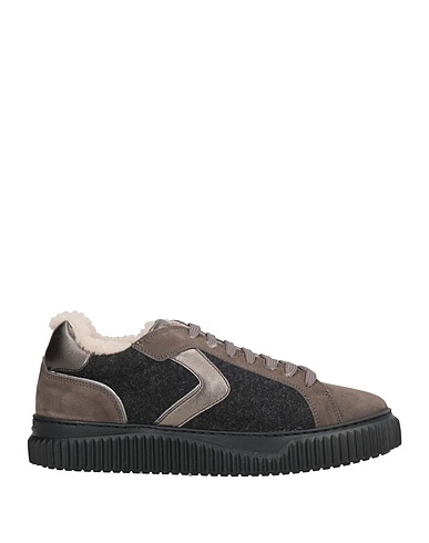 VOILE BLANCHE Sneakers Charcoal Leather, Textile fibers