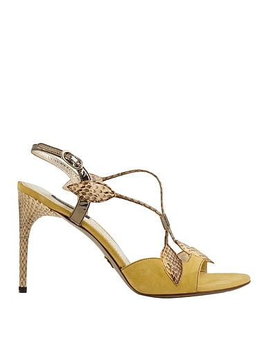 DOLCE&GABBANA Sandals Light green Leather