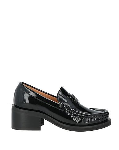 GANNI Loafers Black Synthetisches Material