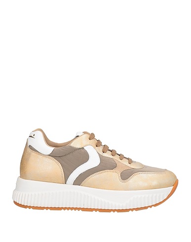 VOILE BLANCHE Sneakers Platinum Leather, Textile fibres