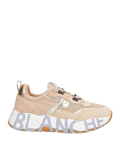 VOILE BLANCHE Sneakers Off white Leather, Textile fibers