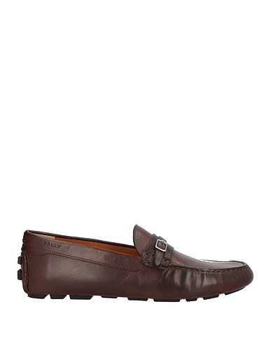 BALLY モカシン チョコレートブラウン 革（なめし加工）