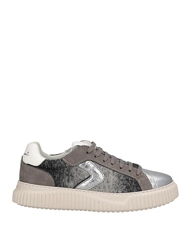 VOILE BLANCHE Sneakers Braungrau Leder, Gewebefasern