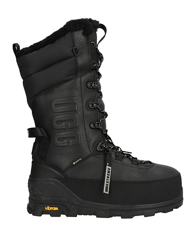 UGG Ankle boot Black Leather, Textile fibers, Synthetisches Material